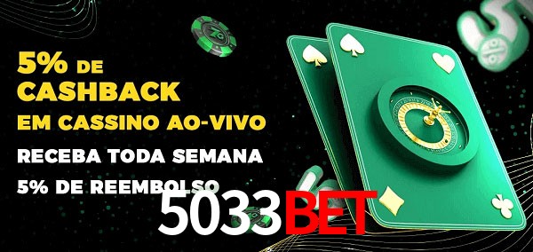 Promoções do cassino ao Vivo 5033bet